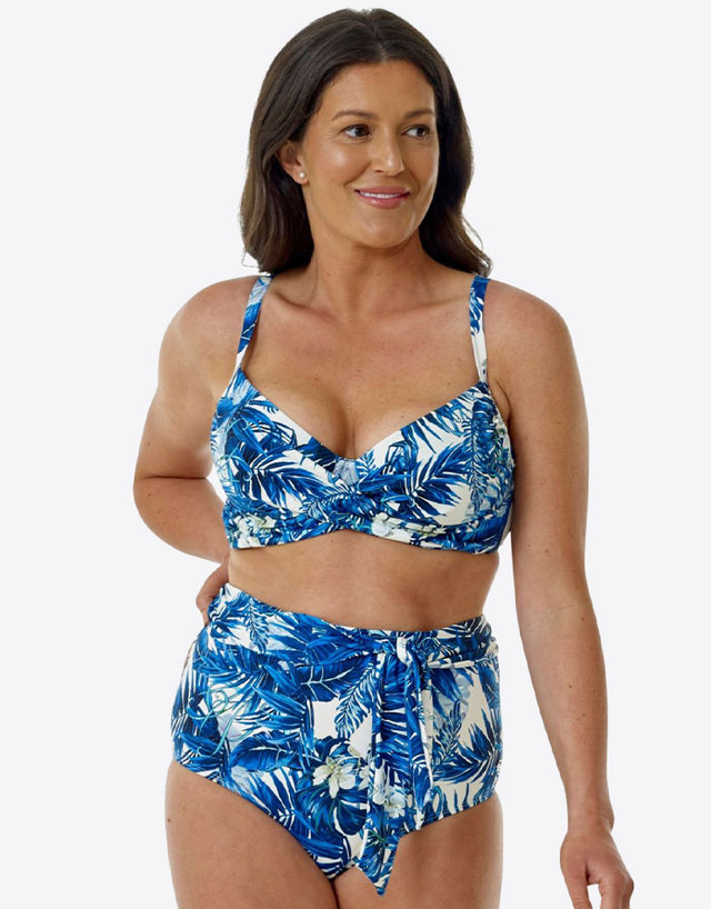 Seaspray Capri Balcony Bikini Top Blue