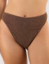 Wolf & Whistle Amber High Leg Bikini Brief Bronze