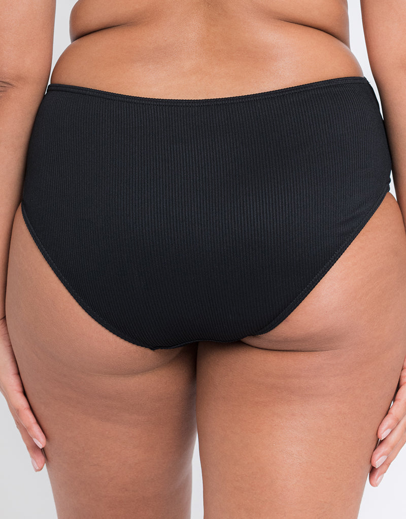 Curvy Kate Twist and Shout Bikini Short Black