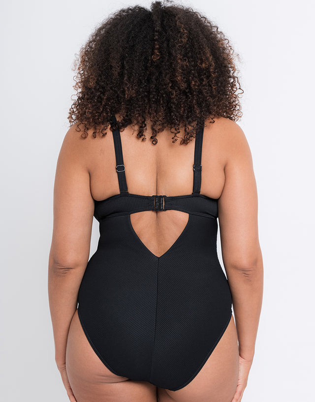 Curvy Kate Twist and Shout Non Wired Multiway Swimsuit Black