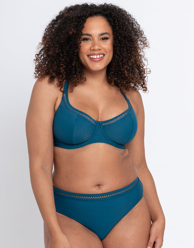 Curvy Kate First Class Classic Bikini Bottom Deep Teal