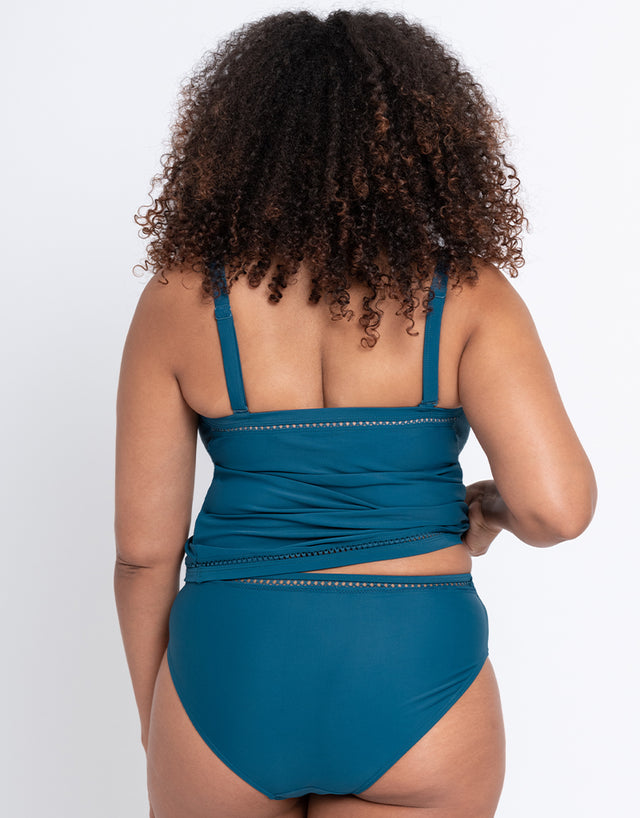 Curvy Kate First Class Plunge Tankini Multiway Top Deep Teal