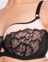 Curvy Kate Emboost Padded Balcony Bra Black/Pink