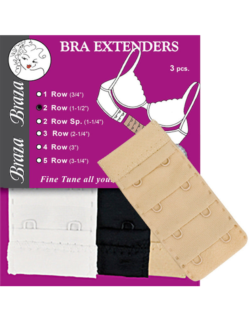 Braza Bra Extenders 2hooks Assorted Brastop UK