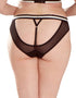 Scantilly by Curvy Kate Decadence Bare Faced Brief Monochrome