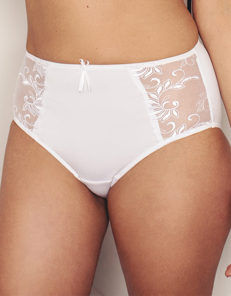 pour moi imogen rose embroidered brief white – Brastop UK