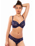 Rougette By Tutti Rouge Sarah Padded Plunge Bra Sapphire/Latte