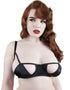 Playful Promises Junko Origami Cut-out Half Cup Bra Black
