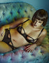 Playful Promises Junko Origami Cut-out Half Cup Bra Black