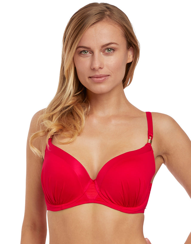 Fantasie Rio Bueno Moulded Balconette Bikini Top Rouge Red
