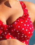Pour Moi Mini Maxi Balconette Bikini Top Red