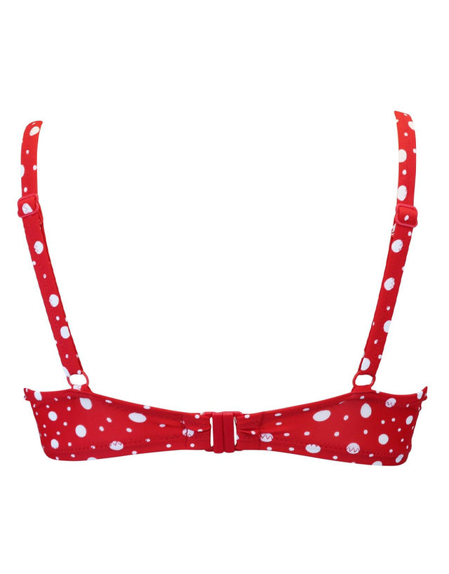 Pour Moi Mini Maxi Balconette Bikini Top Red