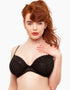Rougette By Tutti Rouge Minx Noir Plunge Bra Black