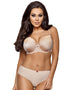 Ava Lingerie Angel Padded Balconette Bra Beige