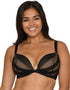 Curvy Kate SuperPlunge Lace Padded Plunge Bra Black