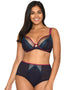 Curvy Kate Flutterby Plunge Bra Navy Mix