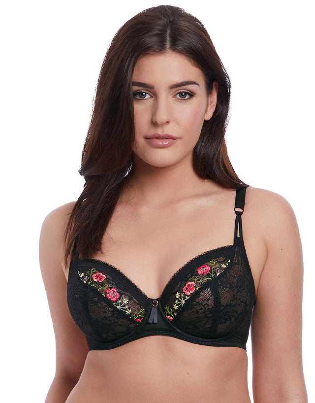 Freya Rhea Plunge Bra Noir Black