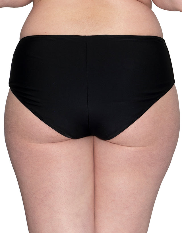 Curvy Kate Tropicana Reversible Bikini Short Black Print
