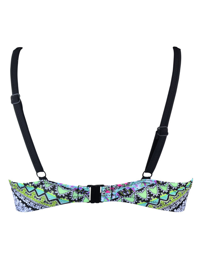 Pour Moi Odyssey Full Cup Bikini Top Riviera Maya Black/Print
