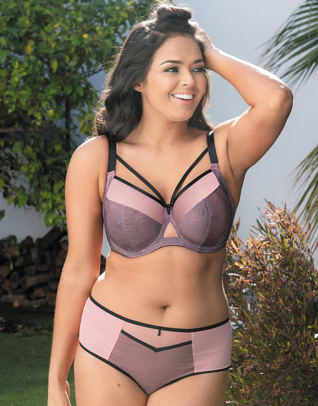 Curvy Kate Victory Viva Balcony Bra Pink/Black