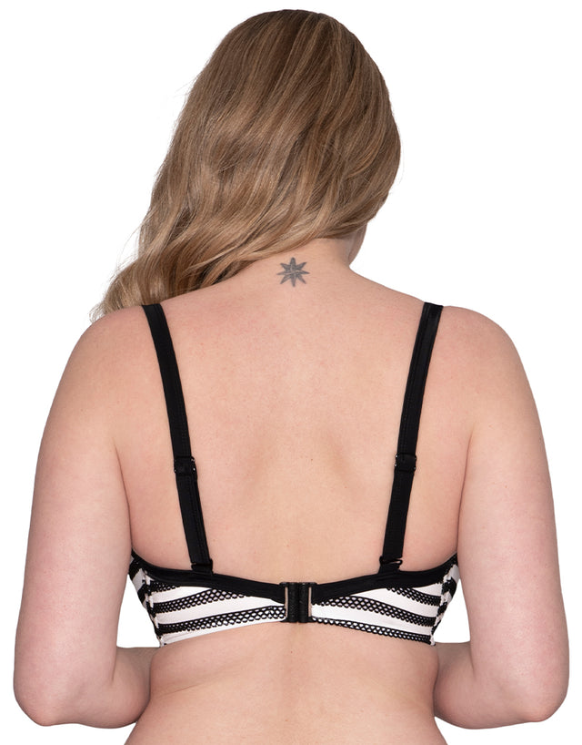 Curvy Kate Sunseeker Padded Balcony Bikini Top Monochrome