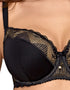 Ava Lingerie Hayden Padded Balconette Bra Black/Gold