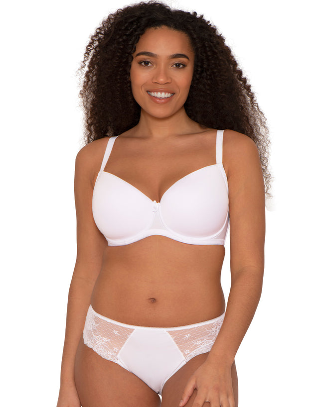 Ivory Rose T-Shirt Moulded Bra White