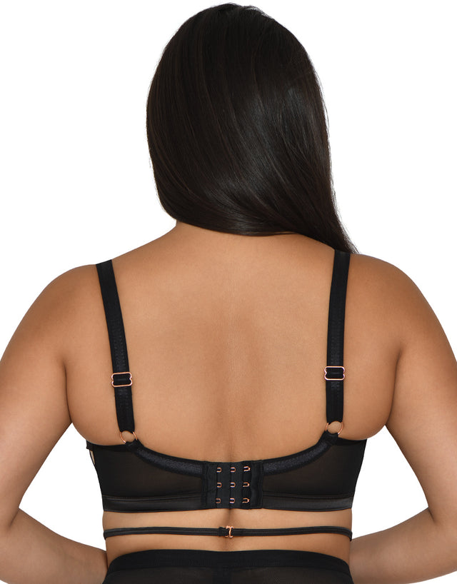 Scantilly by Curvy Kate Censored Balcony Bra Black