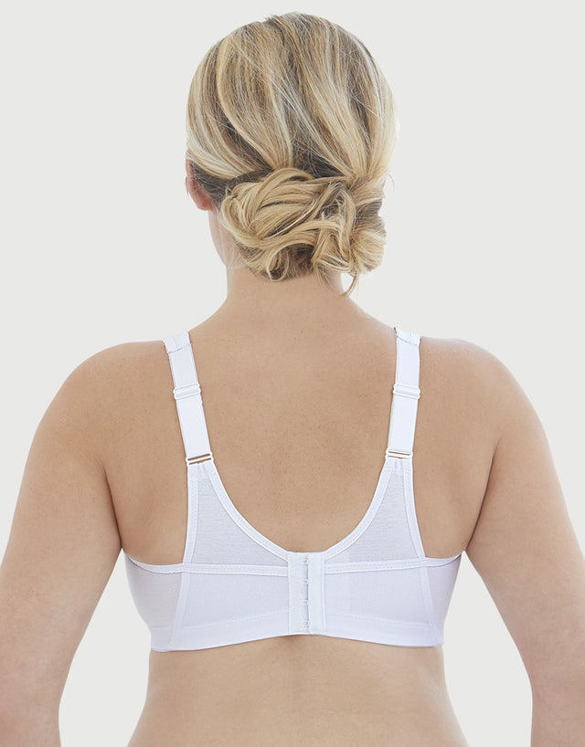 Glamorise Made to Move Wire-Free Support Bra White