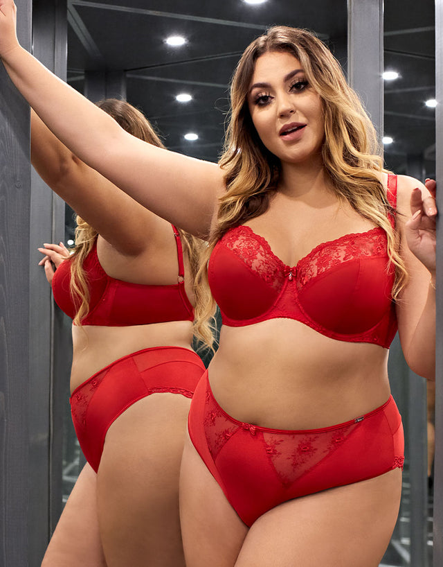 Ava Lingerie Kriszti Full Cup Bra Red