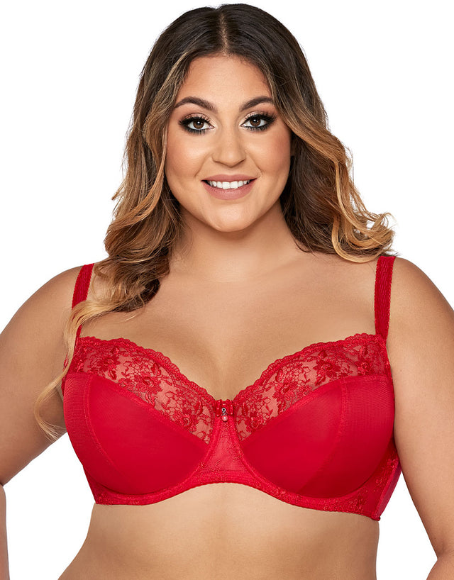 Ava Lingerie Kriszti Full Cup Bra Red