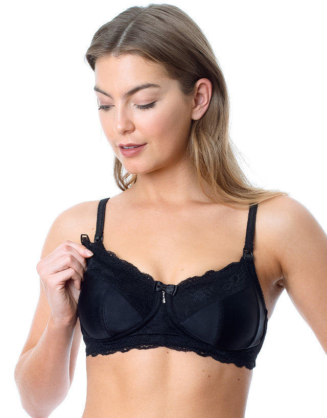 Hot Milk Eclipse Nursing Balconette Bra Black