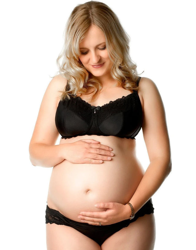 Hot Milk Eclipse Nursing Balconette Bra Black