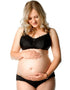 Hot Milk Eclipse Nursing Balconette Bra Black