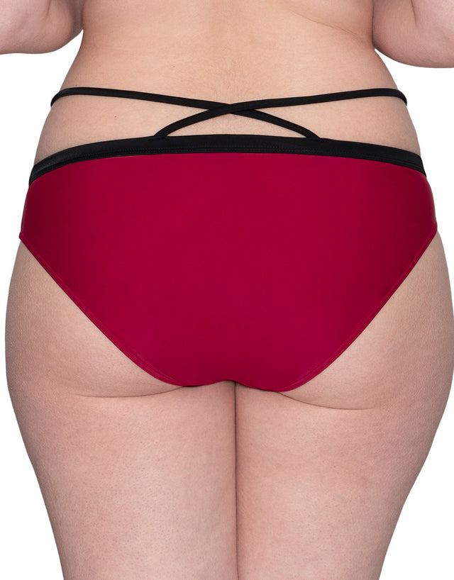 Curvy Kate Subtropic Mini Bikini Brief Cherry Red/Pink