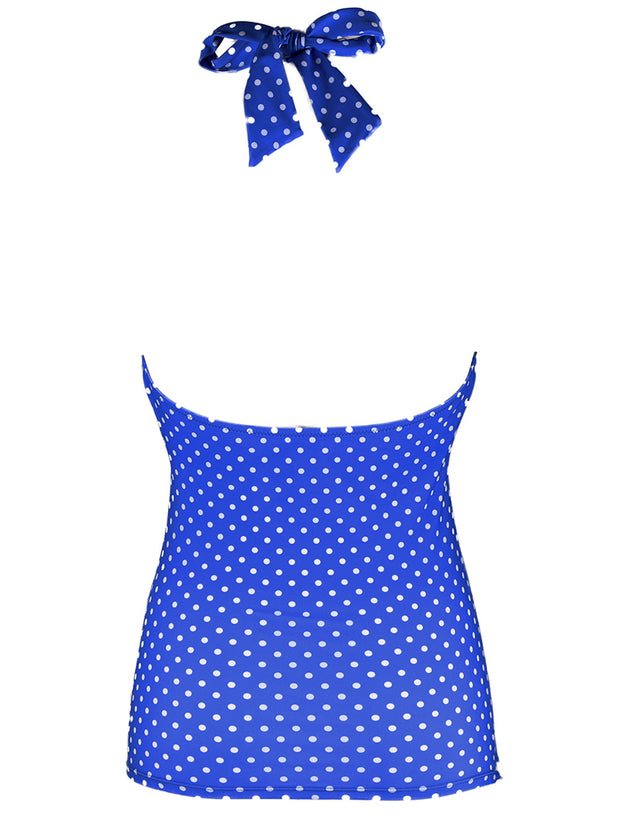 Pour Moi Hot Spots Halter Tankini Top Ocean Blue