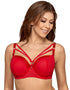 Ava Lingerie Miracle Padded Balconette Bra Ruby Red