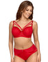 Ava Lingerie Miracle Padded Balconette Bra Ruby Red