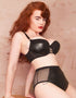 Rougette by Tutti Rouge Wren PVC Padded Balconette Bra Black