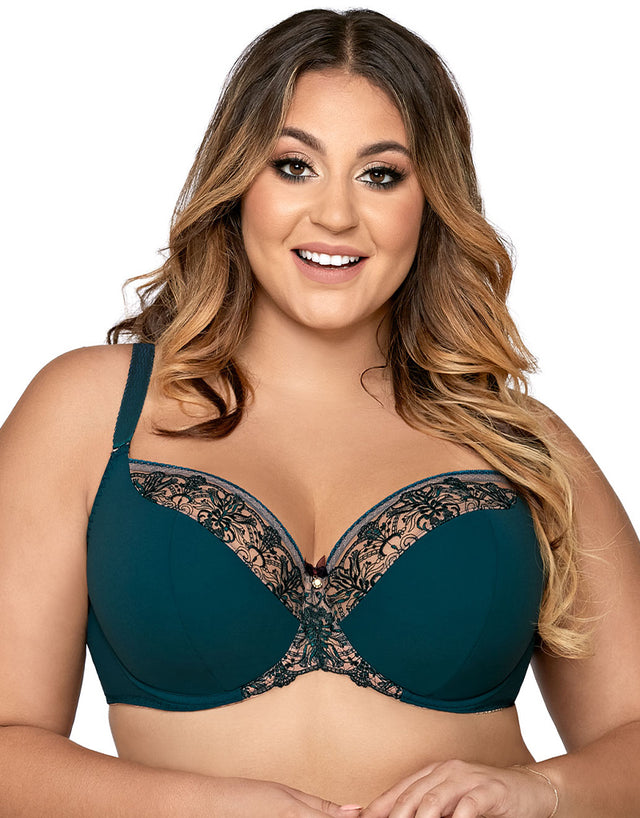 Ava Lingerie Athene Full Cup Bra Emerald