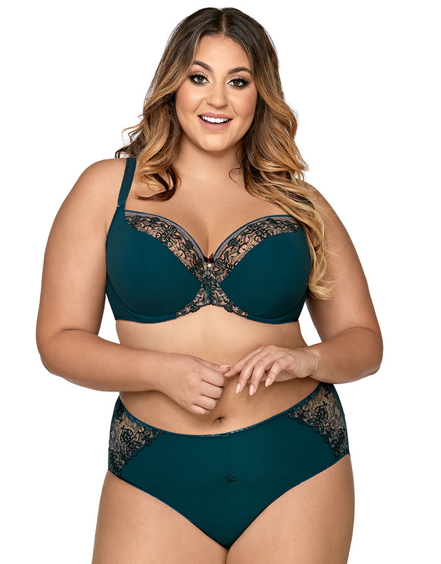 Ava Lingerie Athene Full Cup Bra Emerald