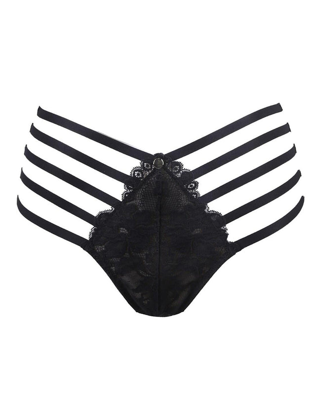Contradiction by Pour Moi Statement Strapped Brief Black