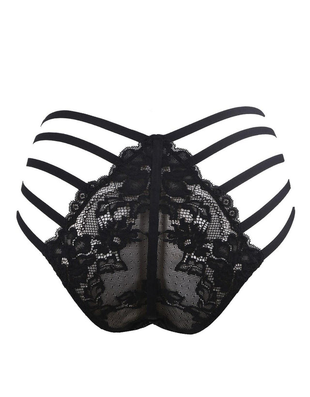 Contradiction by Pour Moi Statement Strapped Brief Black