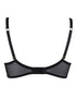 Pour Moi Satin Luxe Padded Plunge Bra Black