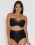 Curvy Kate Sheer Class Bandeau Bikini Top Black