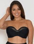 Curvy Kate Sheer Class Bandeau Bikini Top Black