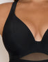 Curvy Kate Sheer Class Plunge Swimsuit Black