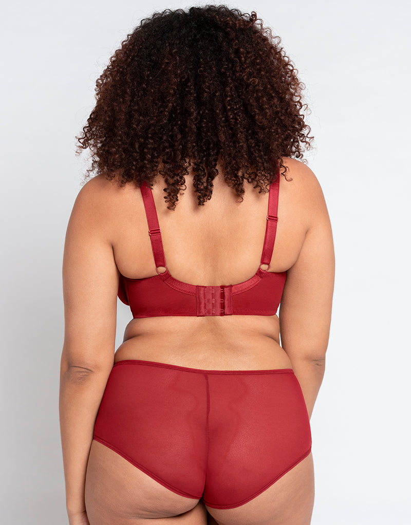 Curvy Kate Victory Side Support Balcony Bra Claret