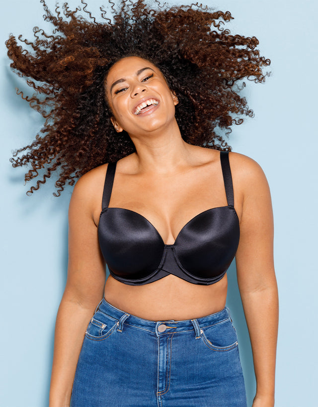 Curvy Kate Smoothie T-Shirt Balcony Moulded Bra Black