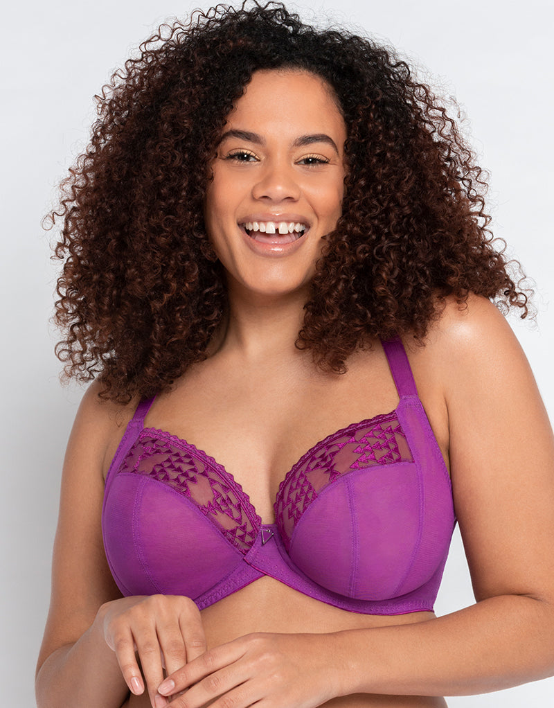 Curvy Kate Centre Stage Full Plunge Side Support Bra Violet